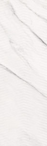 Плитка Meissen Carrara Chic рельеф шеврон белый 29х89