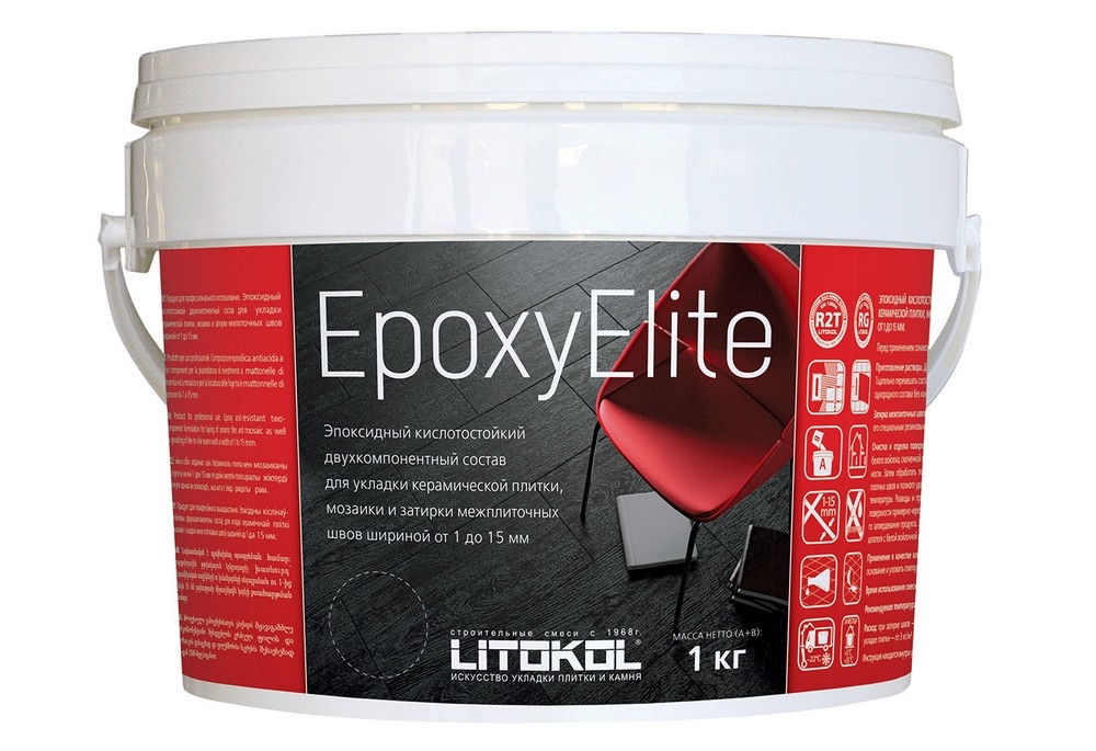 Двухкомпонентный затирочный состав EPOXYELITE E.07 Черный кофе 1кг