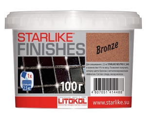 Декоративная добавка бронзового цвета STARLIKE® FINISHES  BRONZE 100г