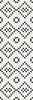 Декор Meissen Вставка Pret a Porter Black White Mosaic 25х75
