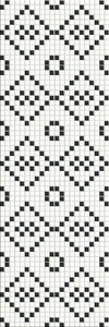 Декор Meissen Вставка Pret a Porter Black&White Mosaic 25х75