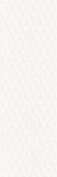 Плитка Meissen Ocean Romance рельеф белый 29x89