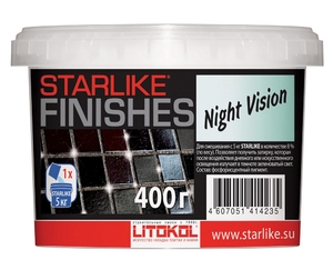 Фотолюминесцентная декоративная добавка STARLIKE® FINISHES NIGHT VISION 400г