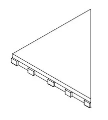 Решётка Italon Фрэйм 10 угловая левая 25x25