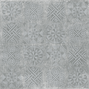 Керамогранит Cemento декор серый структурный Rett 60x60