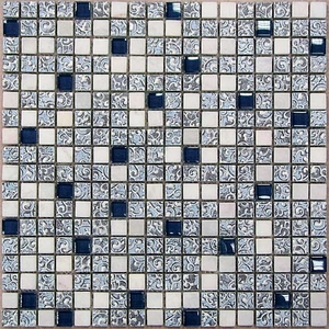 Мозаика Dreams Blue (стекло+камень) 15*15 300*300