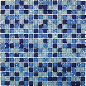 Мозаика Blue Drops (стекло) 15*15 300*300