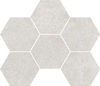 Мозаика на сетке Cersanit Lofthouse светло-серый рельеф 28,3x24,6 LS6O526