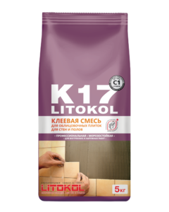 Клей для плитки и керамогранита LITOКOL K17 (класс С1) 5кг