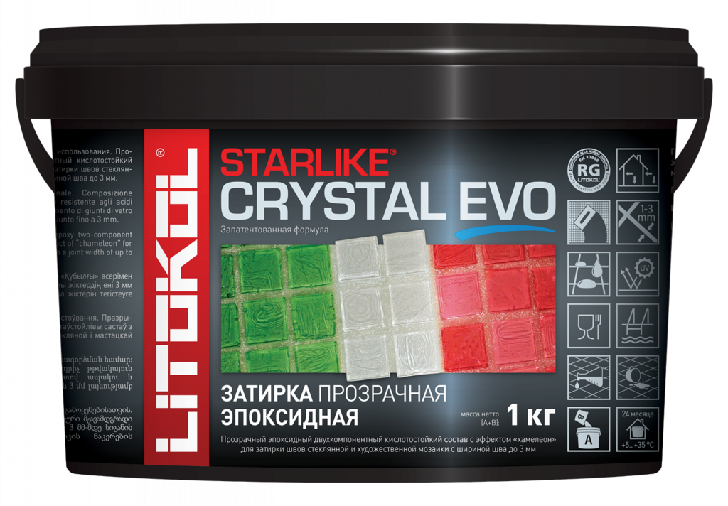 Затирочная смесь STARLIKE EVO S.700 CRYSTAL 1кг