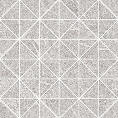 Мозаика Meissen Grey Blanket треугольники серый 29x29