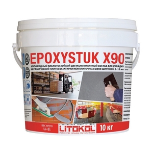 Эпоксидная затирочная смесь EPOXYSTUK X90 Белый 10кг