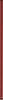 Бордюр Meissen Спецэлемент стеклянный: Universal Glass красный 3х75