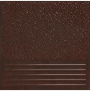 Фронтальная ступень клинкерная плитка Каир 4 коричневый 29,8х29,8 СК000032880