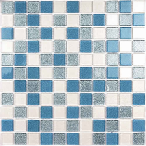 Мозаика Shine Blue (стекло) 25*25 300*300