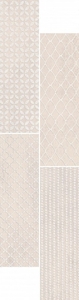 Декор Meissen Вставка Sandy Island мозаика серый 14,4x54,2