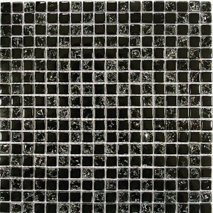 Мозаика Strike Black (стекло) 15*15 300*300