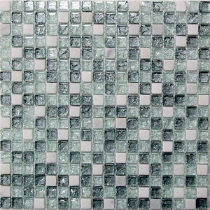 Мозаика Glass Stone 11 (стекло+камень) 15*15 300*300
