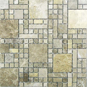 Мозаика Tetris из натурального камня 305*305