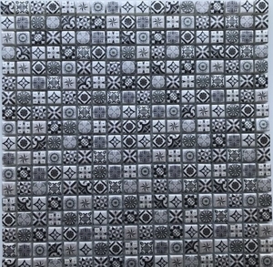 Мозаика Xindi Grey (стекло) 15*15 300*300
