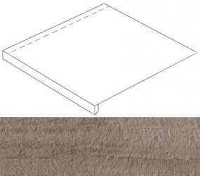 Era Anthracite Scalino Angolare SХ 33х60/Эра Антрацит Ступень Угловая Левая 33х60 (620070000852)