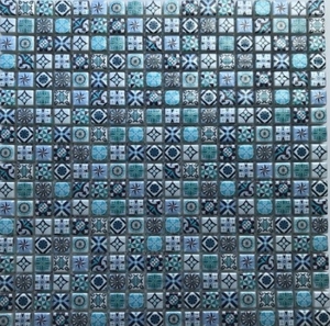 Мозаика Xindi Blue (стекло) 15*15 300*300