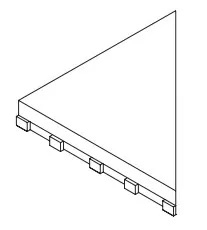 Решётка Italon Фрэйм 20 угловая левая 25x25