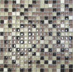 Мозаика Glass Stone-12 (стекло+камень) 15*15 300*300