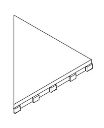 Решётка Italon Фрэйм 10 угловая правая 25x25