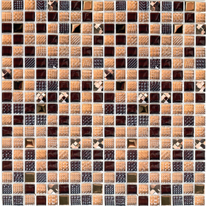 Мозаика Crystal brown (стекло) 15*15 300*300